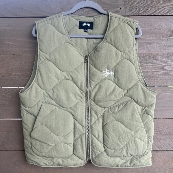 トップス STUSSY 21ss QUILTED NYLON LINER VEST L Vest Stüssy Quilted Liner Vest | Freshlabels.com